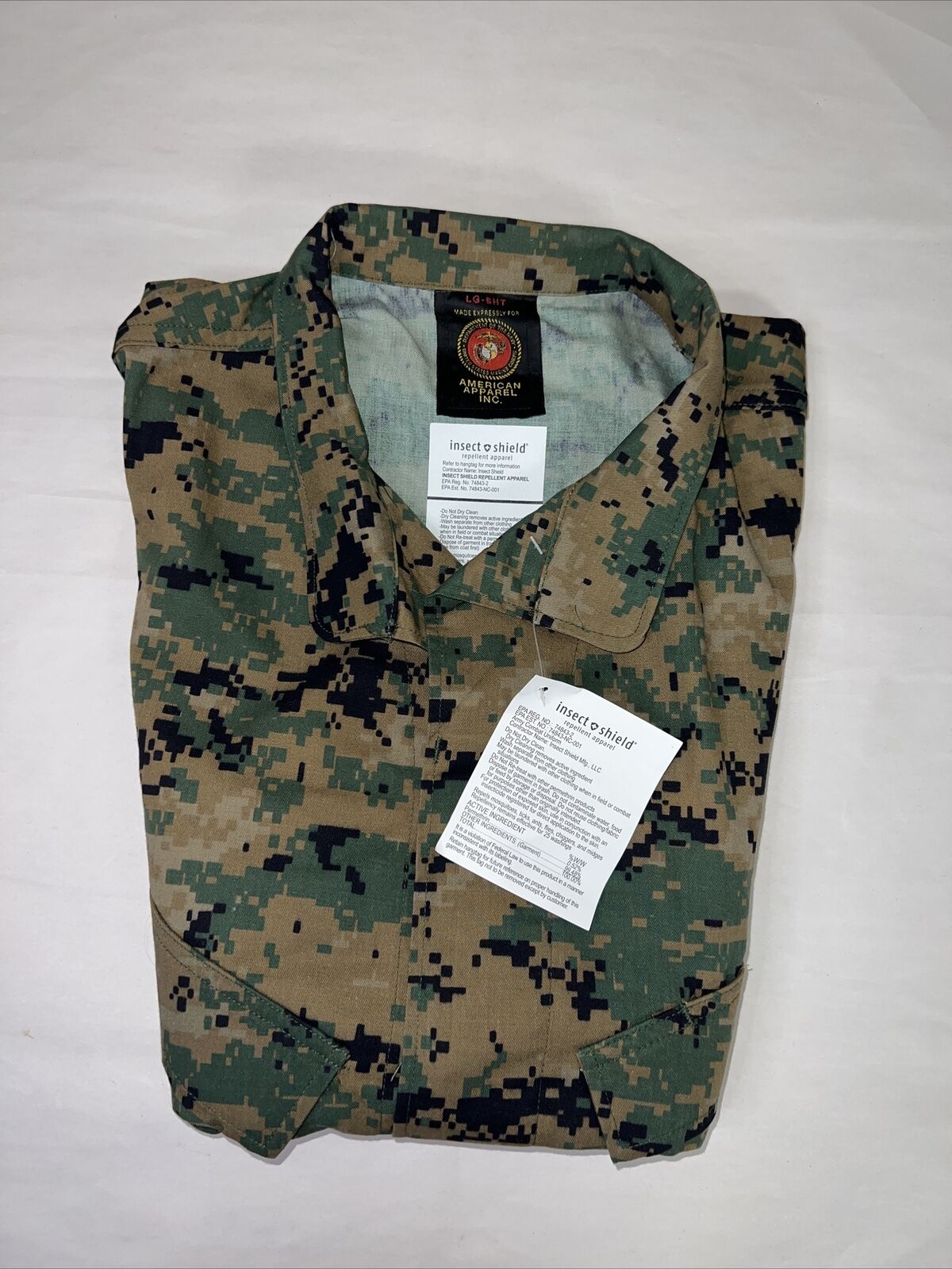 USMC - Blouse, Woodland MARPAT Camouflage, MCCUU, Sz: Large Short