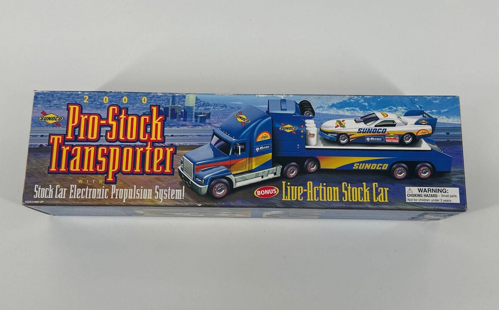 Sunoco PRO STOCK TRANSPORTER W/Action STOCK CAR Truck Series  2000 BLUE