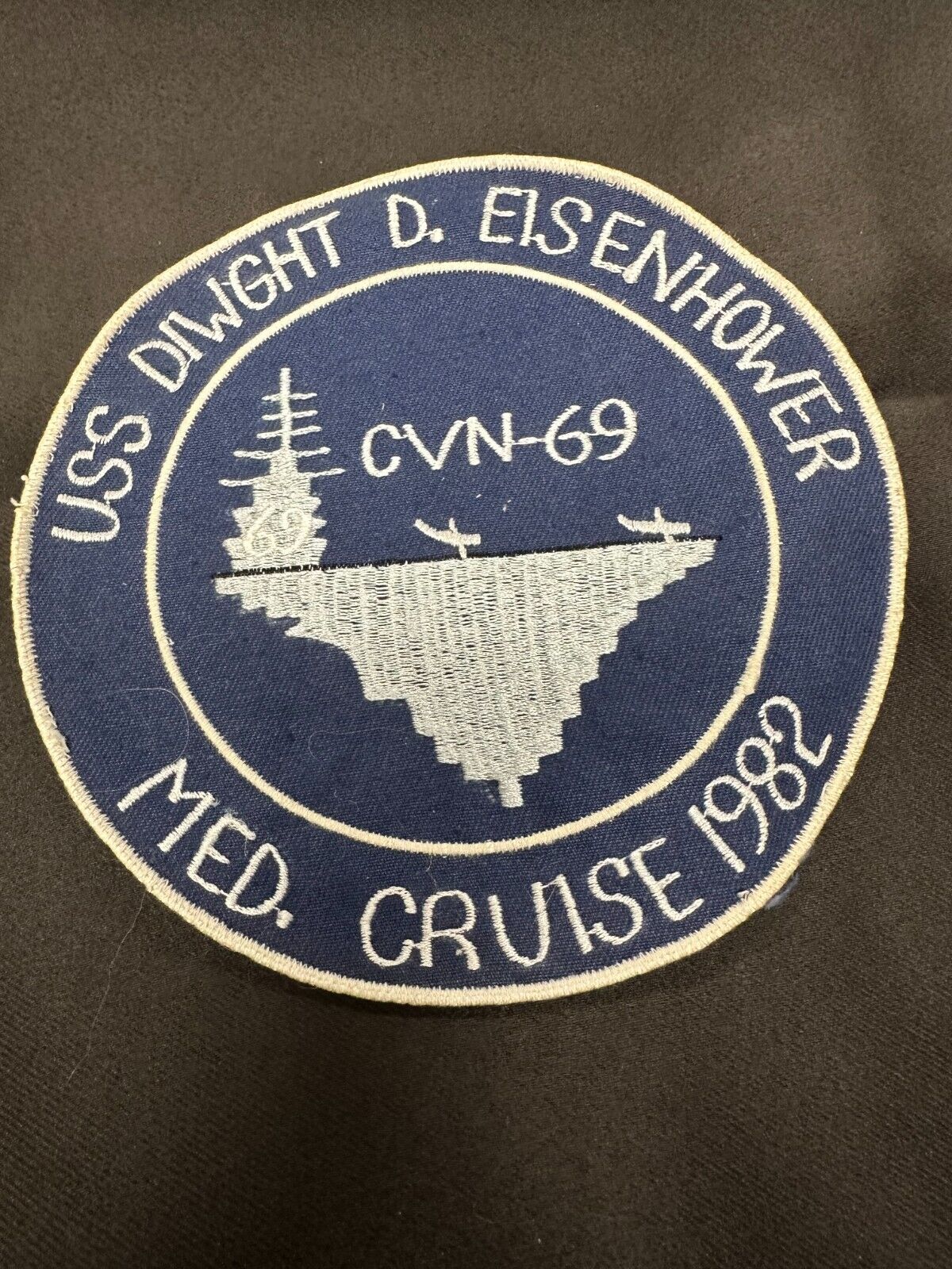 USS DWIGHT EISENHOWER MED CRUISE 1982 PATCH