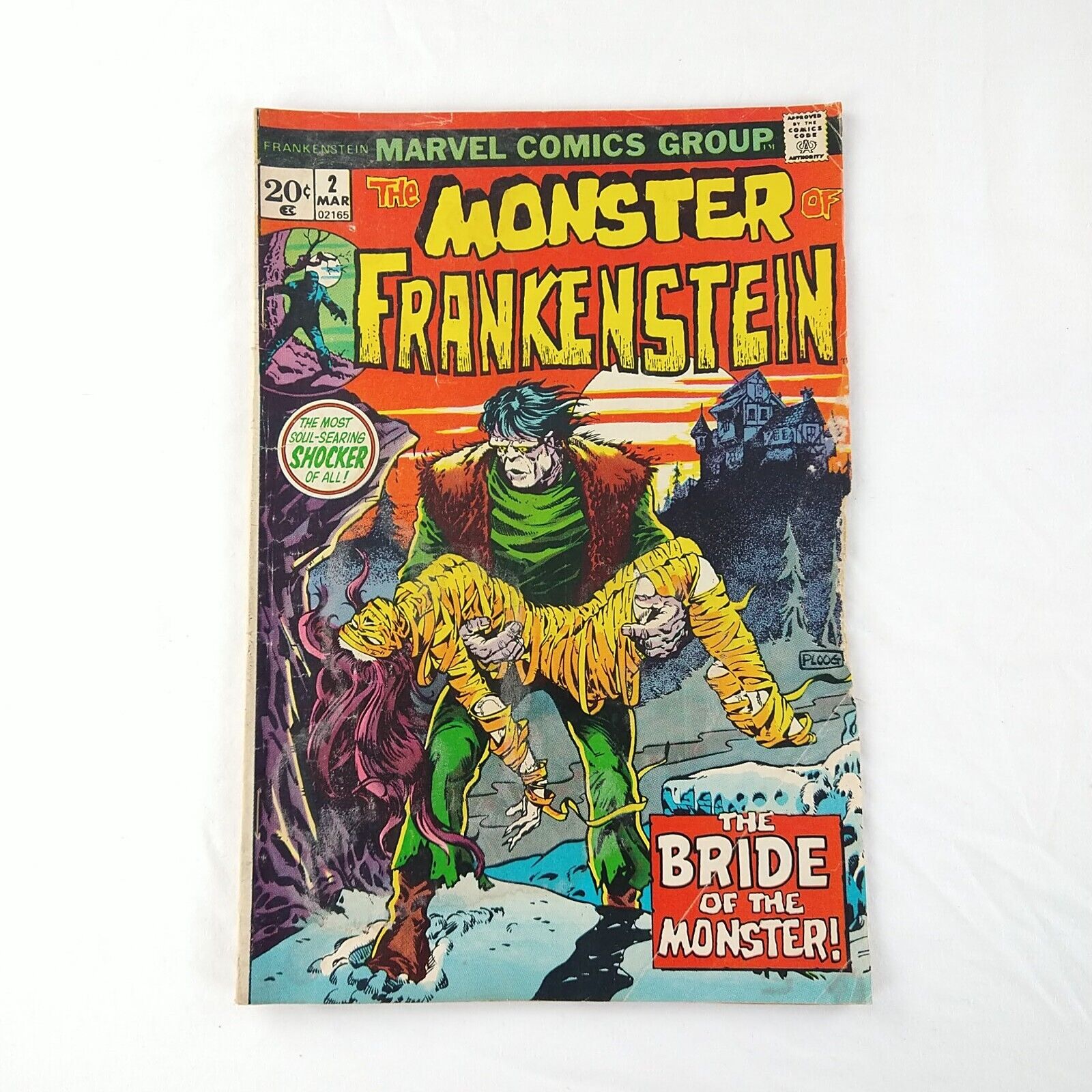 The Monster of Frankenstein #2 Bride of the Monster, Reader (1973 Marvel Comics)