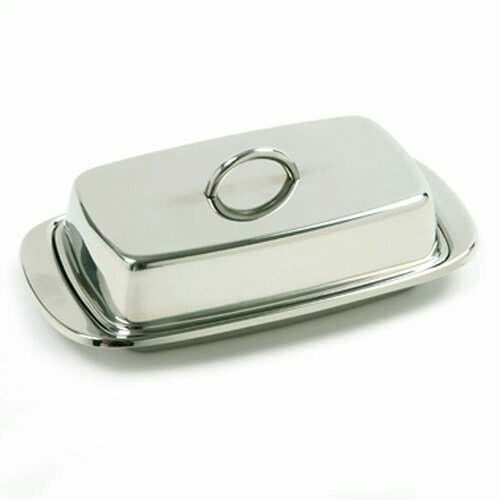 Norpro 282 Stainless Steel Double Covered Butter Dish