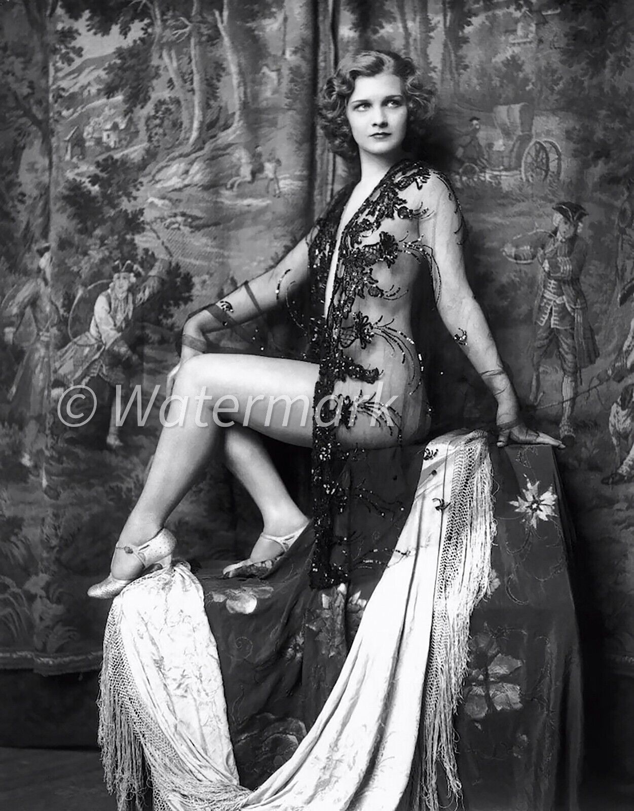 16x20 PUBLICITY PHOTO  Vintage 1920 Ziegfeld Follies  glamour  - Flapper Girl