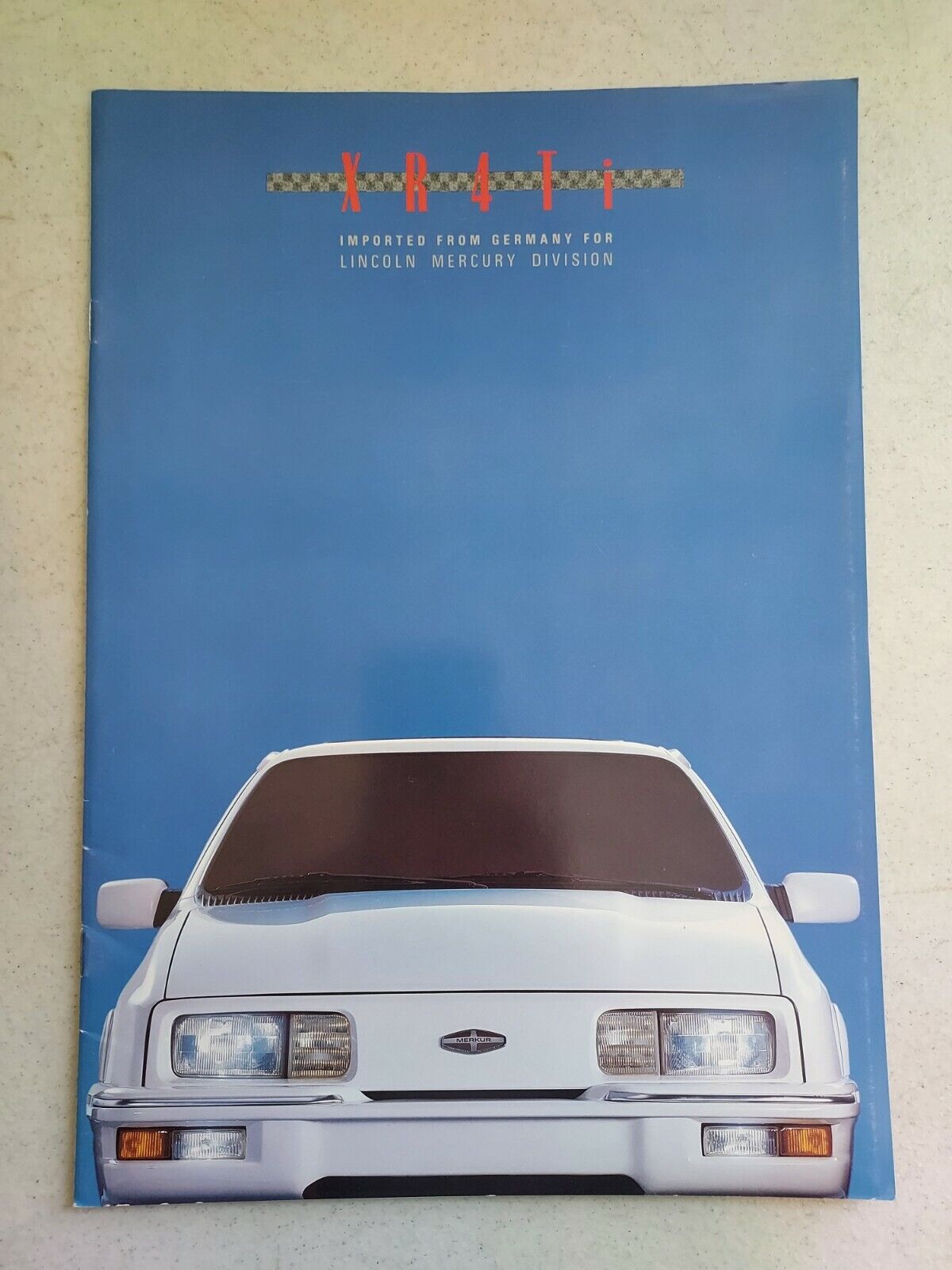 1988 Merkur XR4Ti Coupe Dealer Fold Out Brochure Book 8.5\