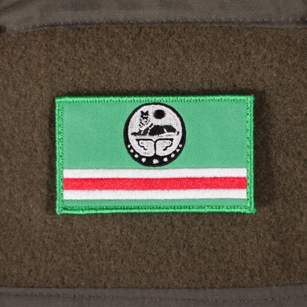Pro Ukrainian Military Chechen Flag Patch Ukraine War