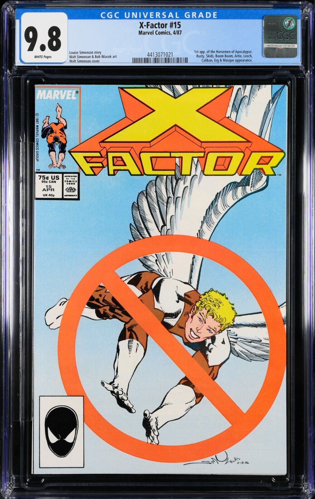 X-Factor #15 CGC 9.4 Marvel Comics 1987 Simonson 1st Horseman of Apocalypse app