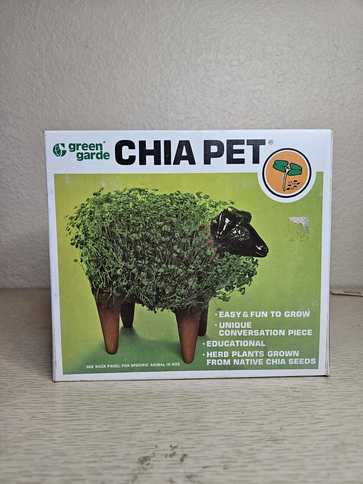 Vintage 1982 Chia Pet Dog New In  Box 