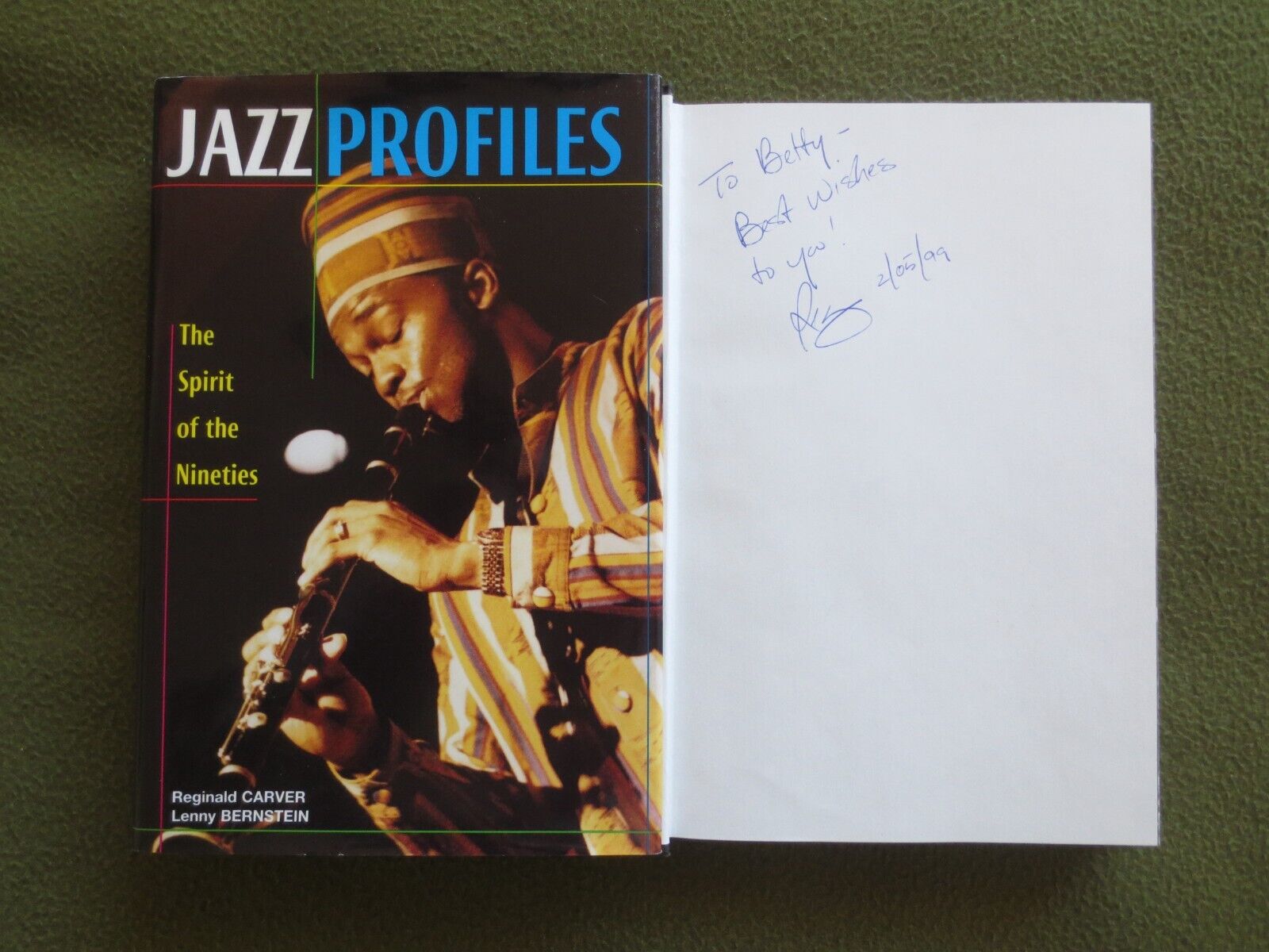 Jazz Profiles SIGNED 1st Edition, Reginald Carver, hardcover 40 mini biographies