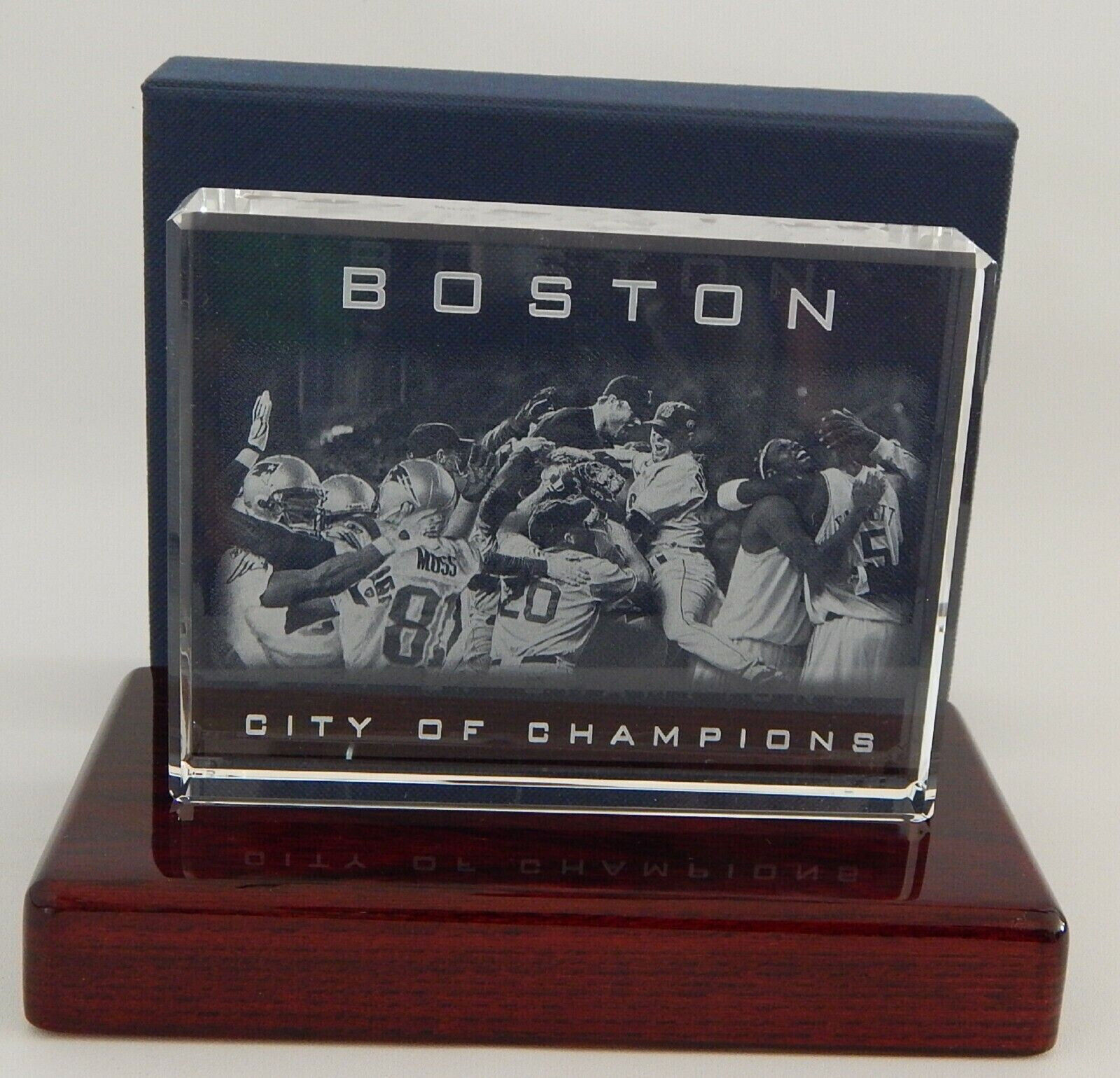 2008 Boston Souvenir Red Sox Celtic Patriot Sports Fan Gift Acrylic Block 5x4x1\