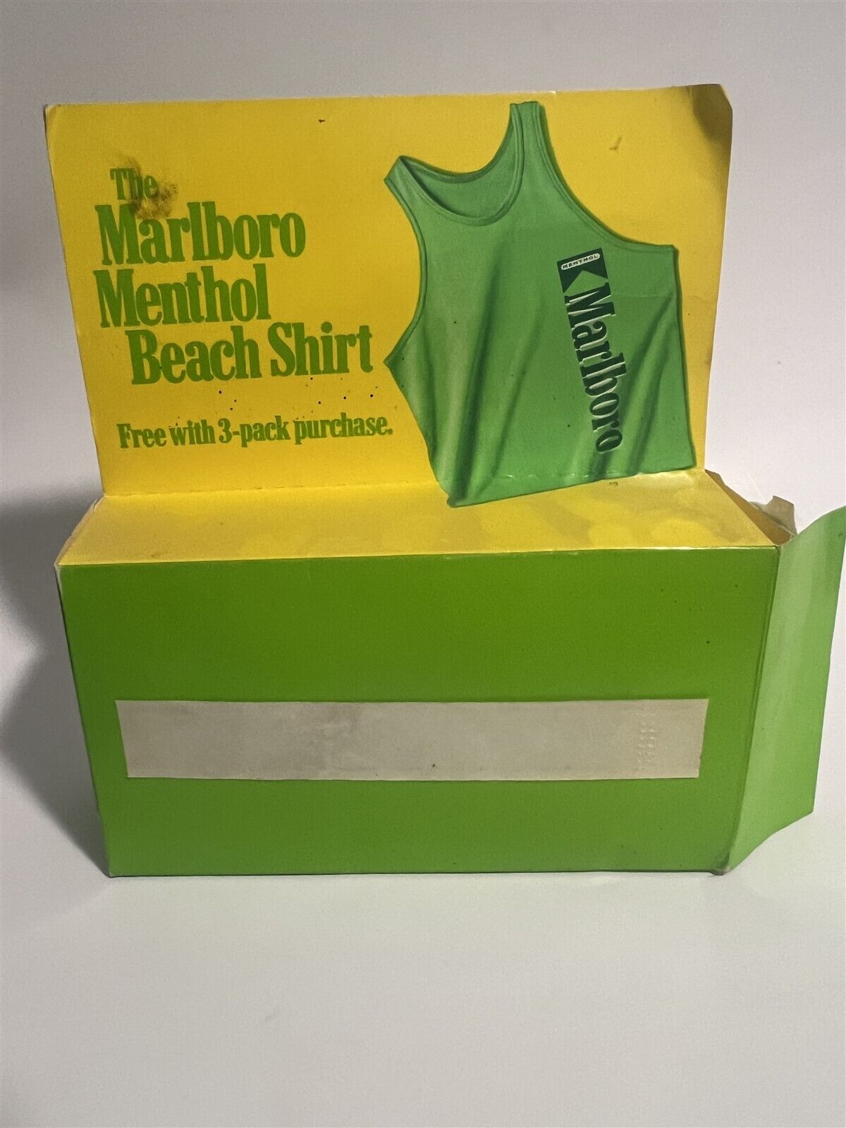 -READ- Vintage Marlboro-Cigarettes Menthol Adult One Size Promo Tank Top 90 NEW