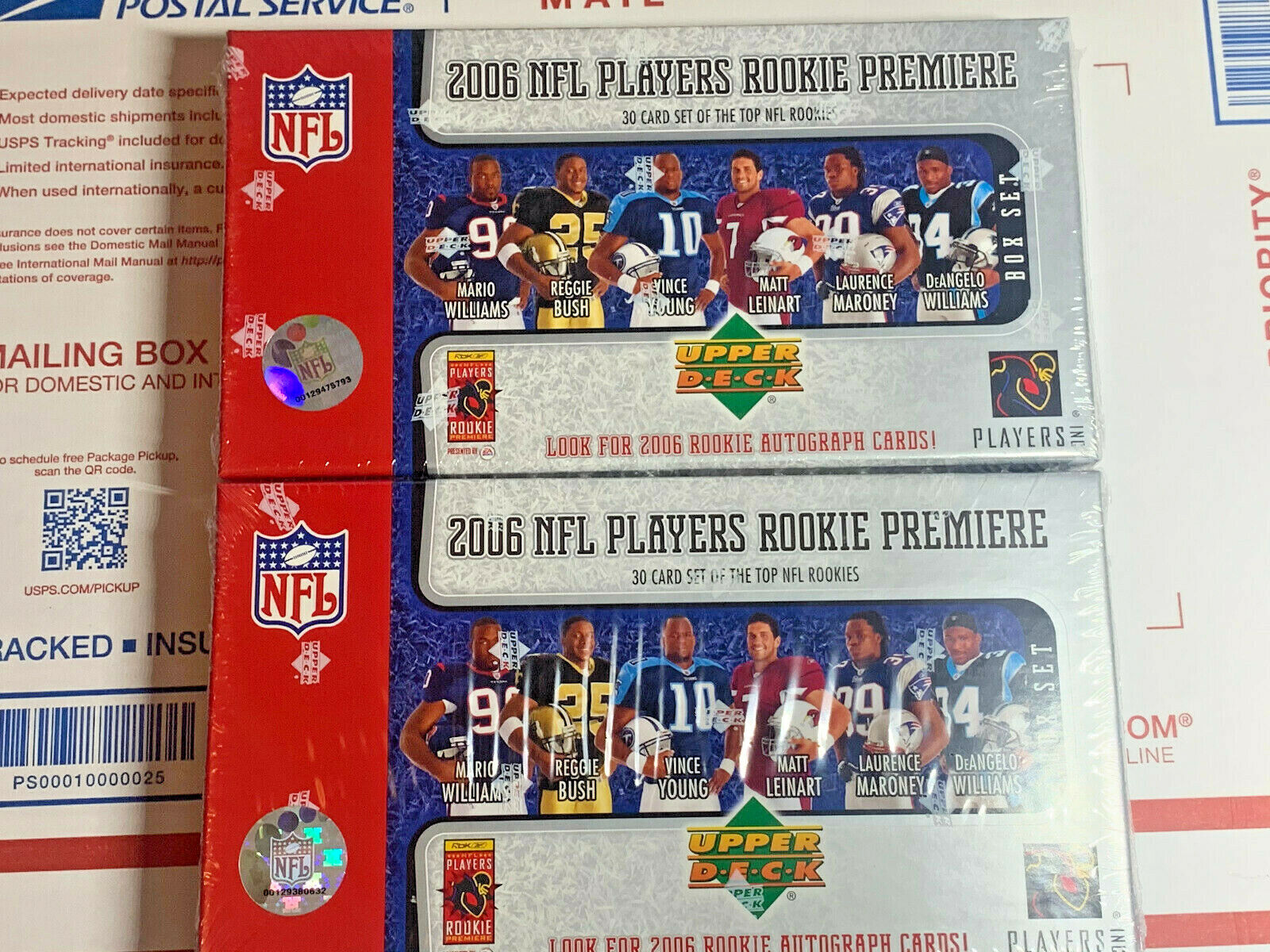 LOT of 2 2006 Upper Deck NFL Football Players Rookie Premiere 30 Card Set Sealed