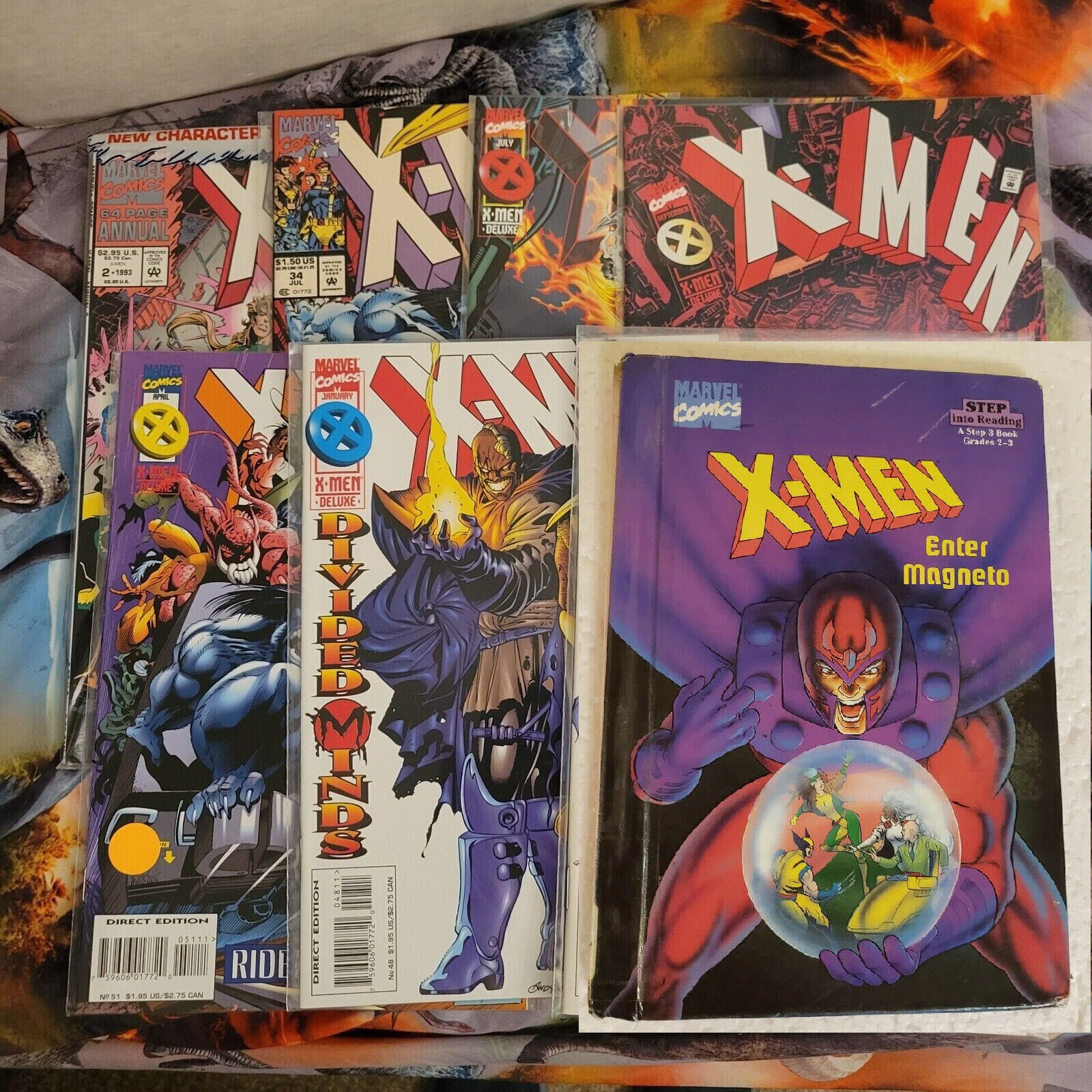 94-95 X-Men Comic Books # 34 42 44 48 51 Annual & Hard Cover Animated Series