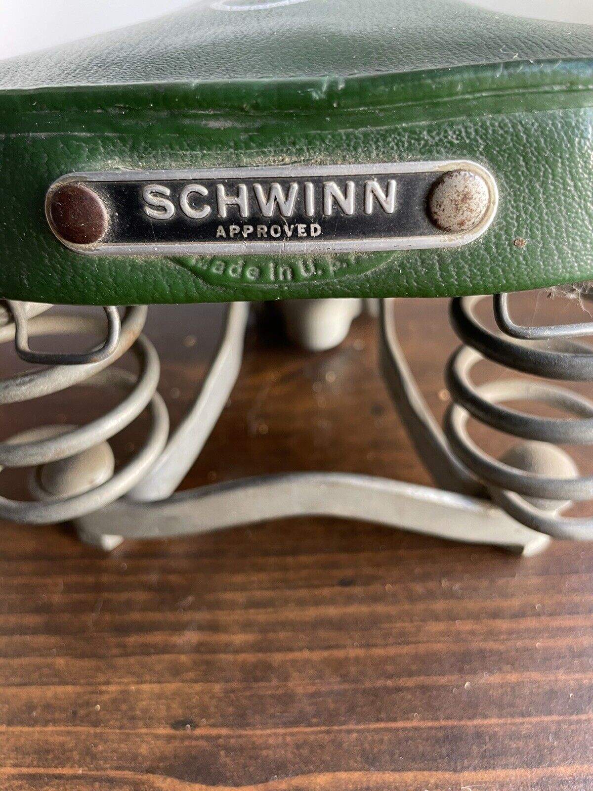 Vintage Schwinn Approved Bicycle Seat \