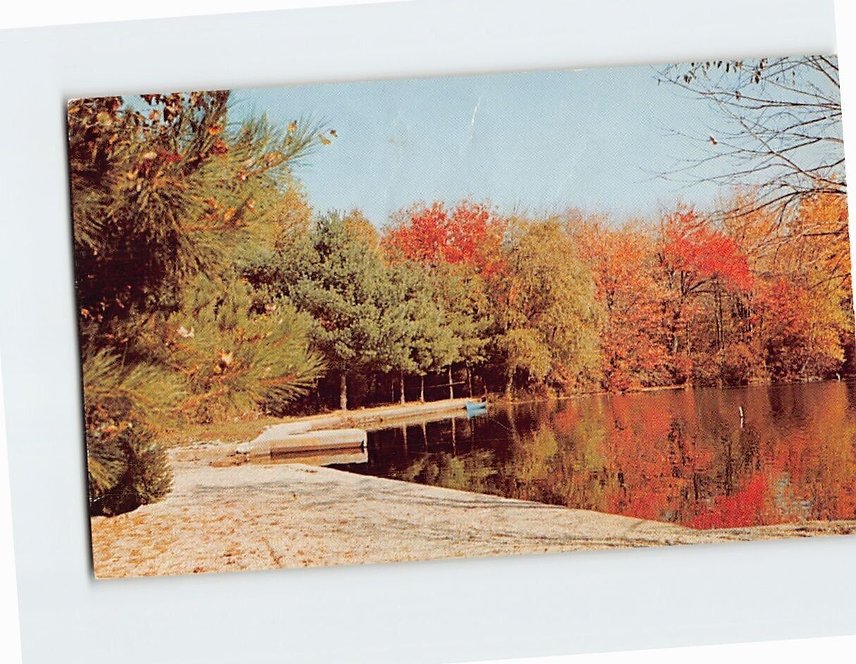 Postcard Waterfront at Litchfield County 4-H Center Warren Connecticut USA