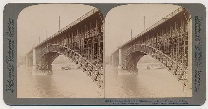 MISSOURI SV - St Louis - Eads Bridge - Underwood 1903