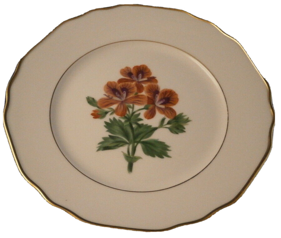 Original Period Antique Augarten Vienna Floral Plate Porcelain Porzellan Teller