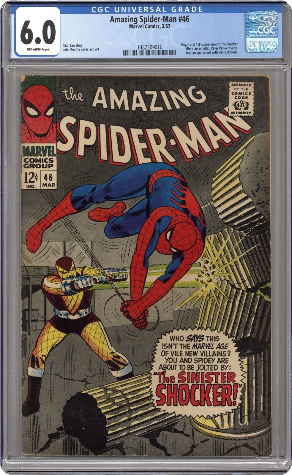Amazing Spider-Man #46 CGC 6.0 1967 1482309016 1st app. Shocker