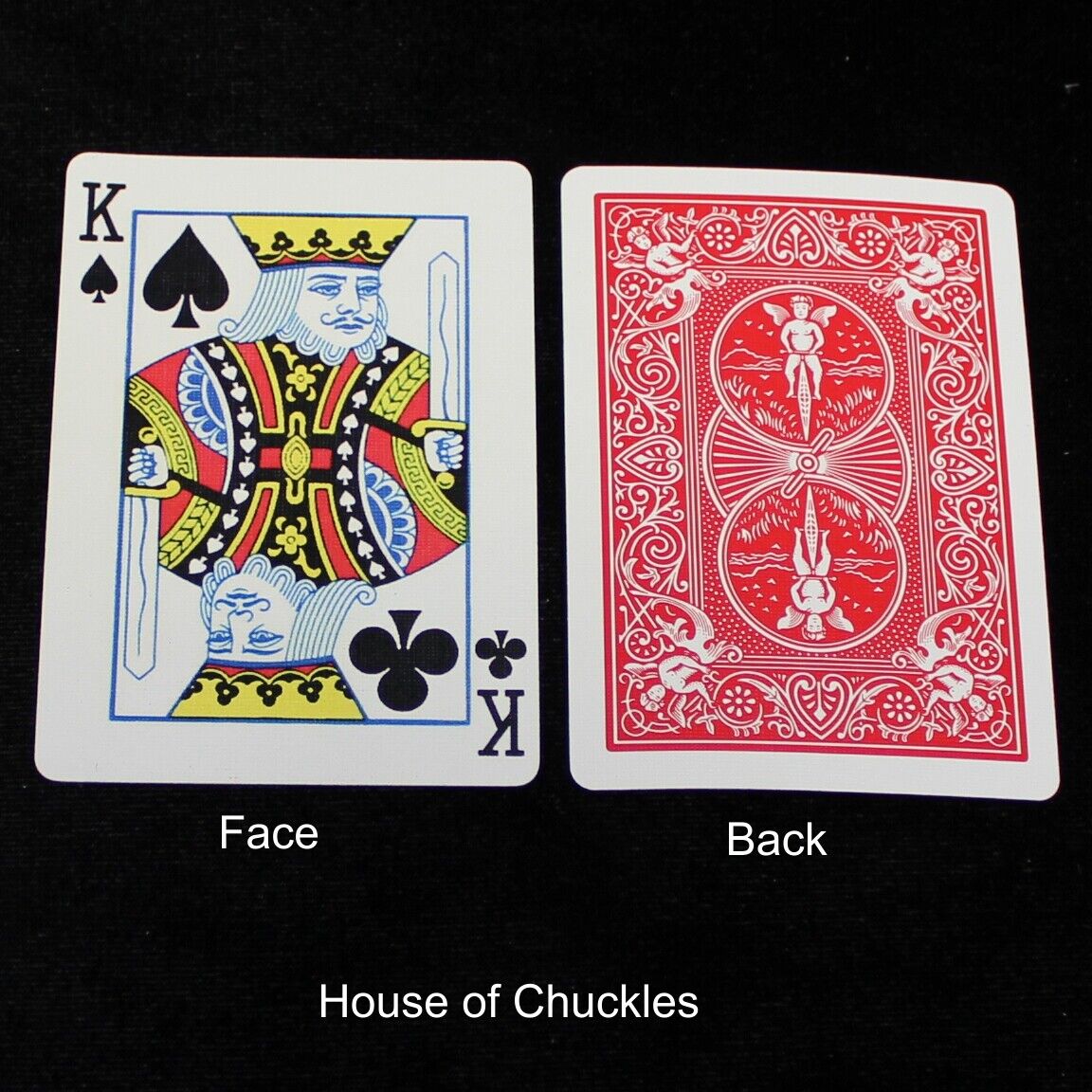 King Spades / Clubs - Mis-Indexed - OFFICIAL - Red Bicycle Gaff Playing Card