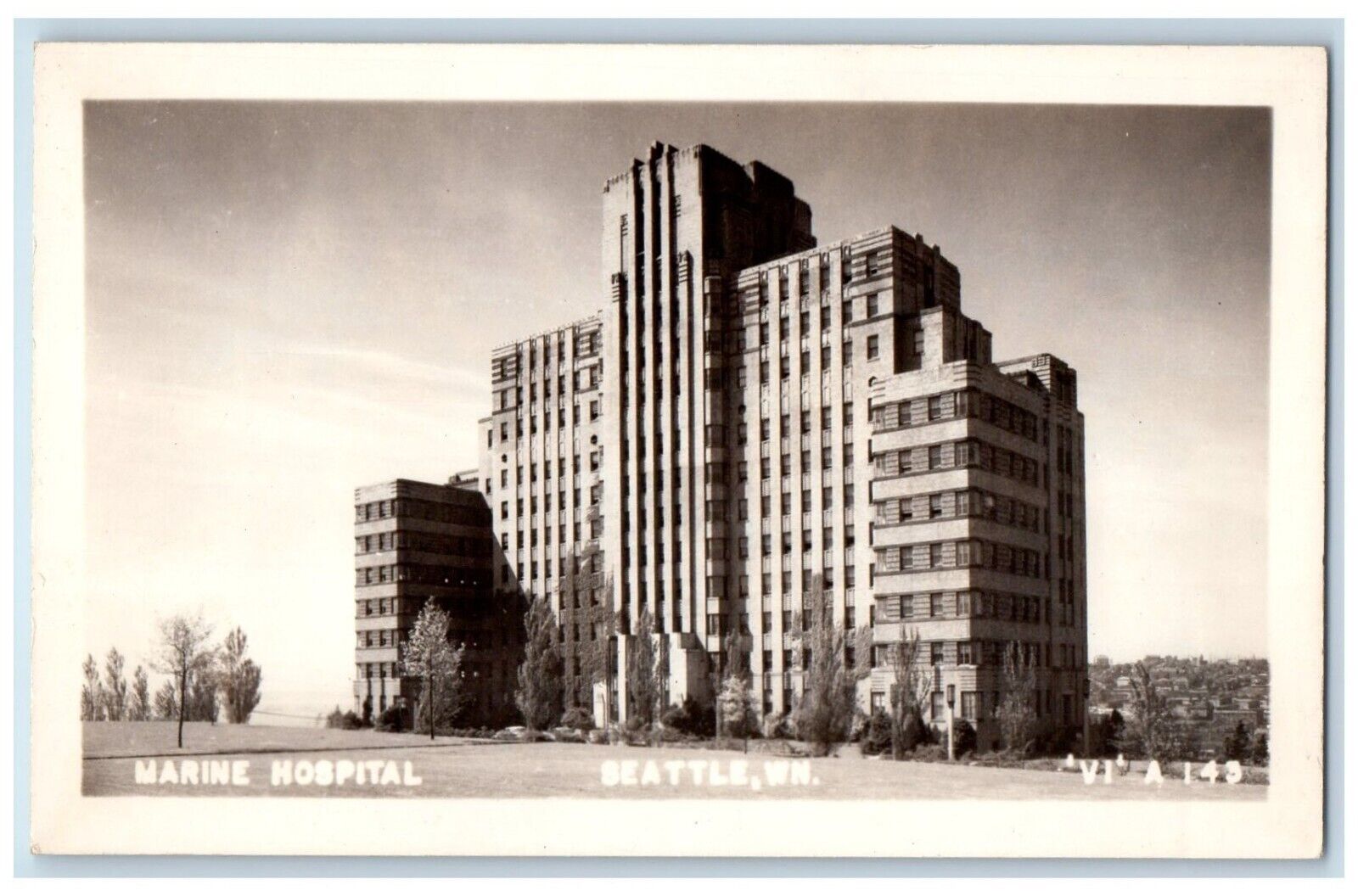 c1910\'s Marine Hospital Building Seattle Washington WA RPPC Photo Postcard