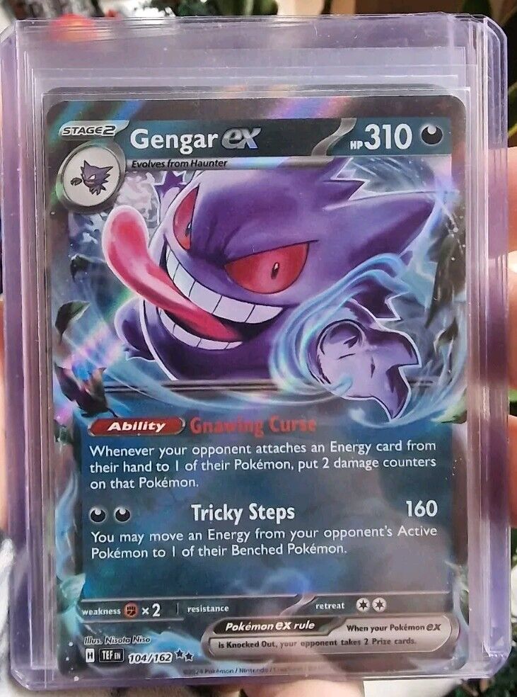 Gengar EX 104/162  Ultra Rare S & V Temporal Forces Pokemon Card