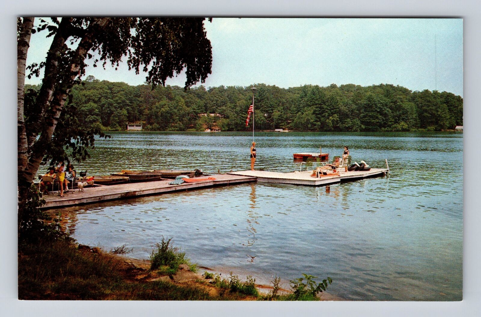 Waupaca WI-Wisconsin, McCrossen Lake, Antique, Vintage Postcard