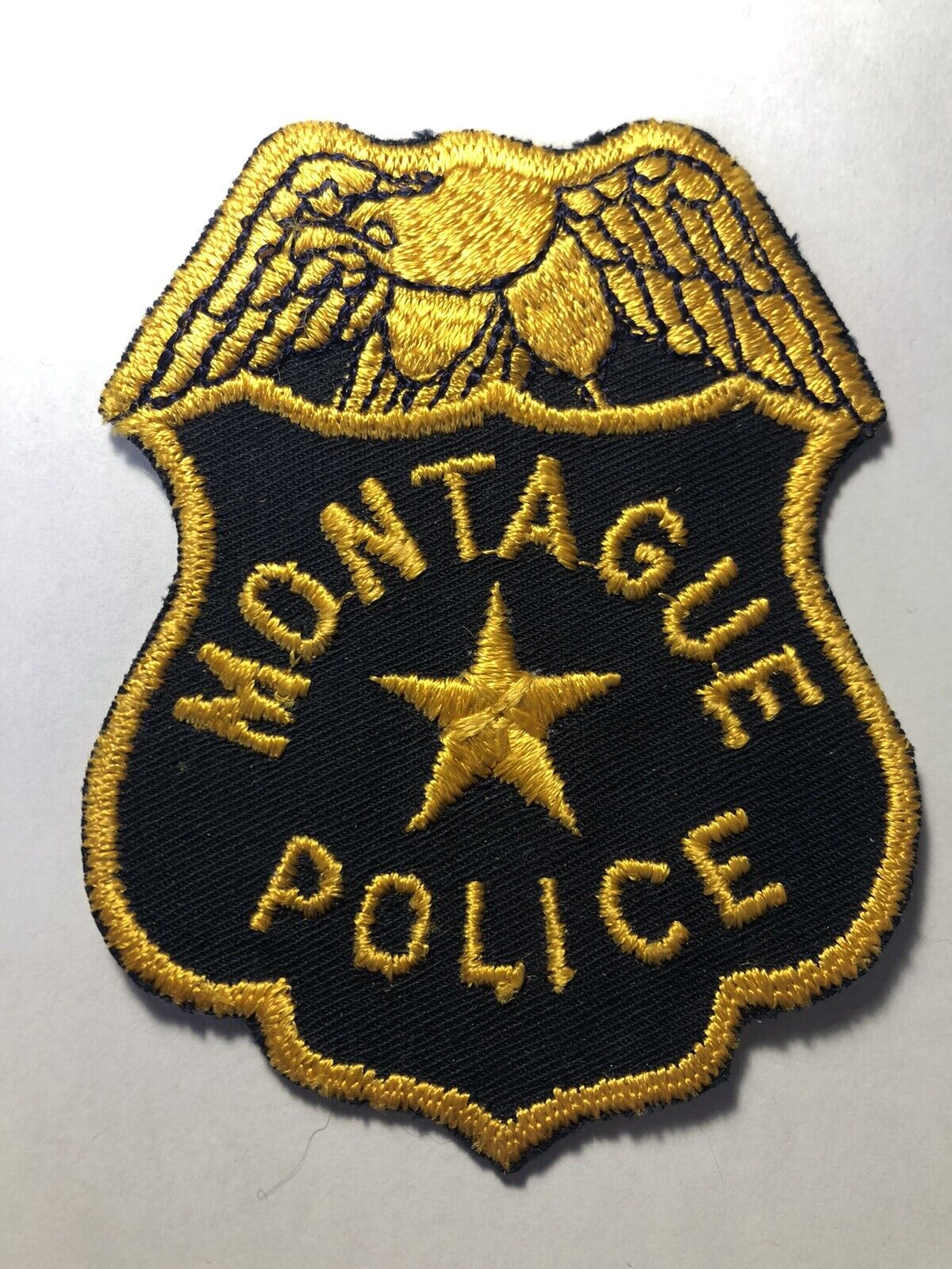 Montague Michigan Police Patch ~ RARE ~ Obsolete