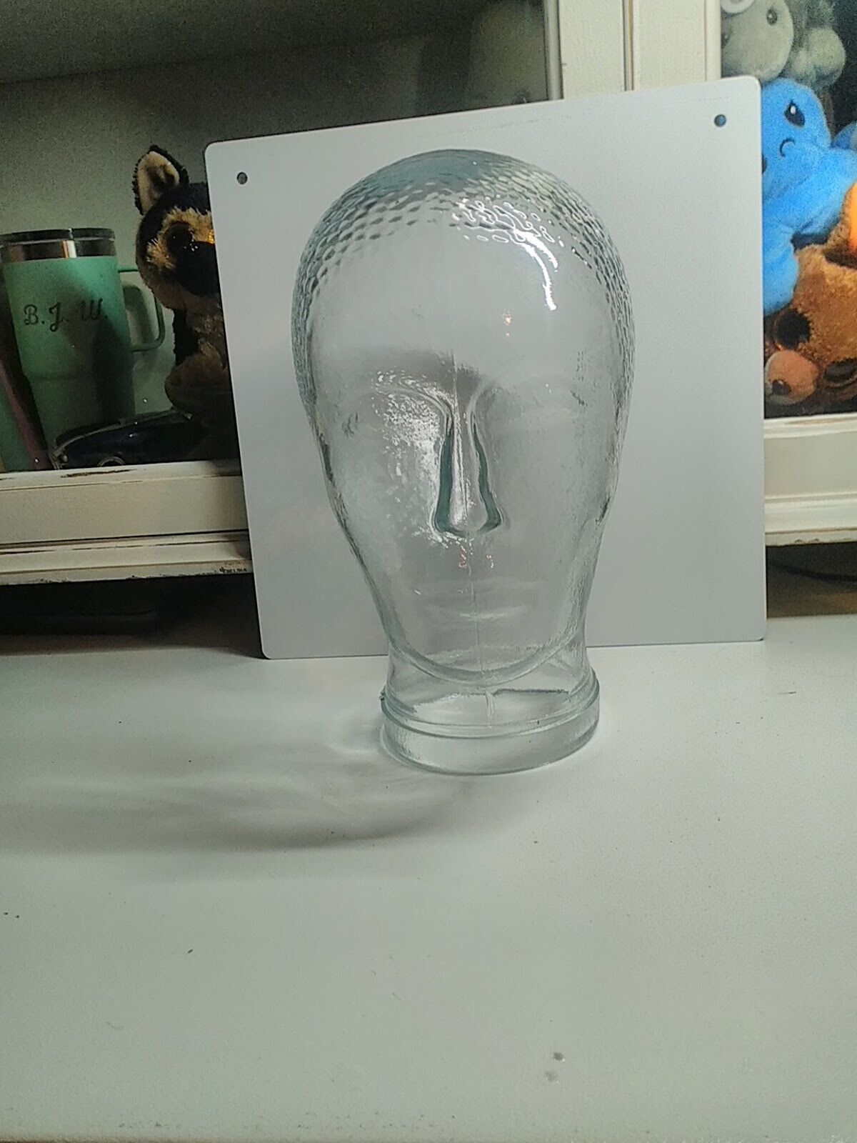 Vintage 70s Head Of Glass Manquin 