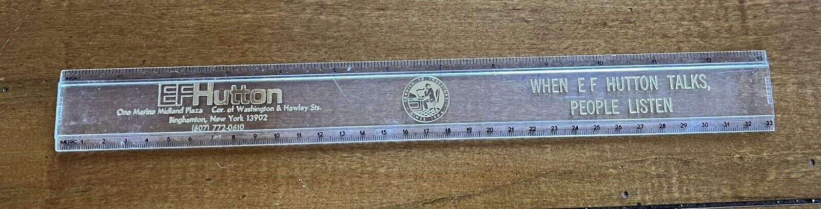Rare Acrylic Advertising Office / Home Rulers 13\
