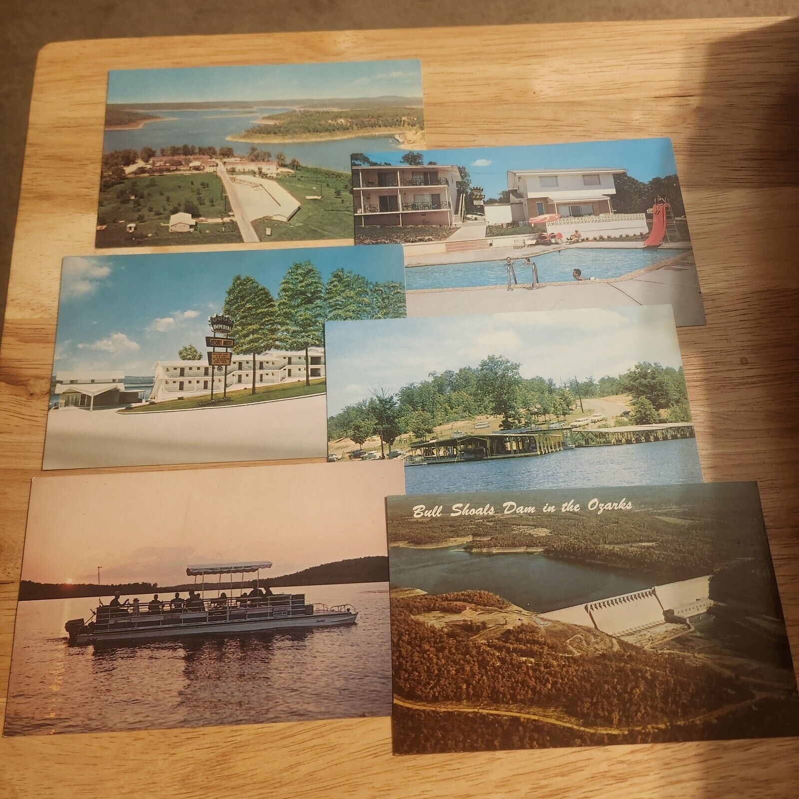 Vintage Lot Of 6 Real Photo Postcards From Boal Shoals Lake, Arkansas
