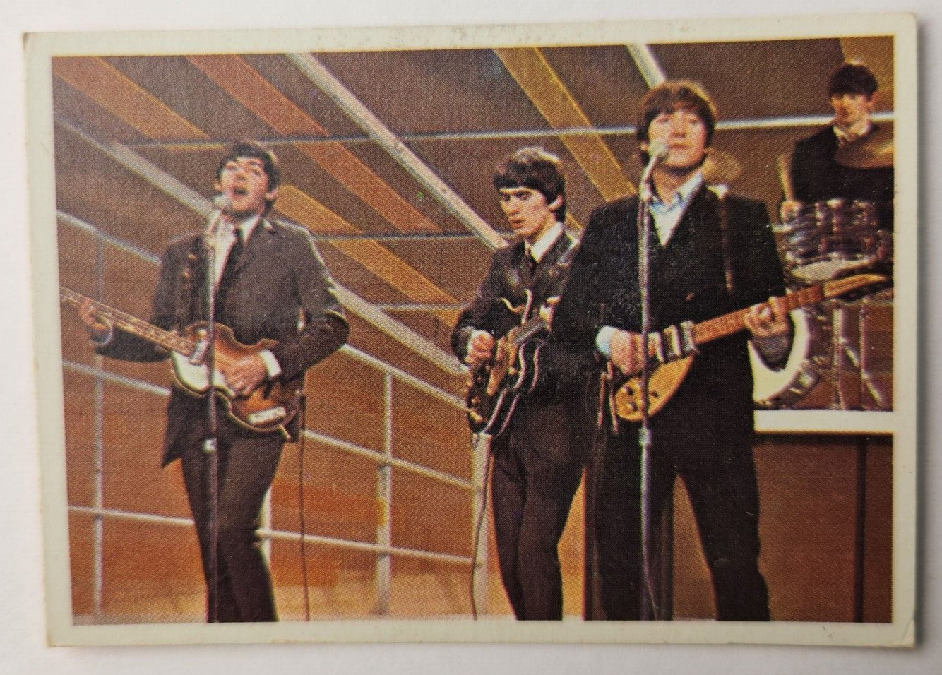 1964 Topps BEATLES Color Cards #44 What has made the Beatles' successful? (B)