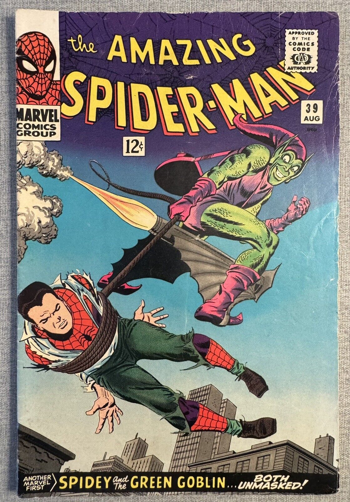 Amazing Spider-Man #39 (1966) 1st Romita Green Goblin revealed as Norman Osborn