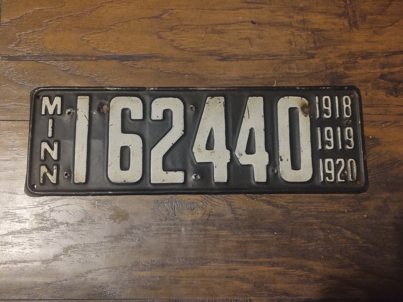 1918 1919 1920 MINNESOTA license plate Vintage original 