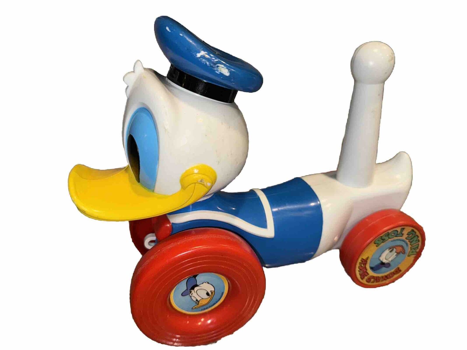 Vintage Walt Disney Donald Duck Ring Toss Pull Toy Pre-School