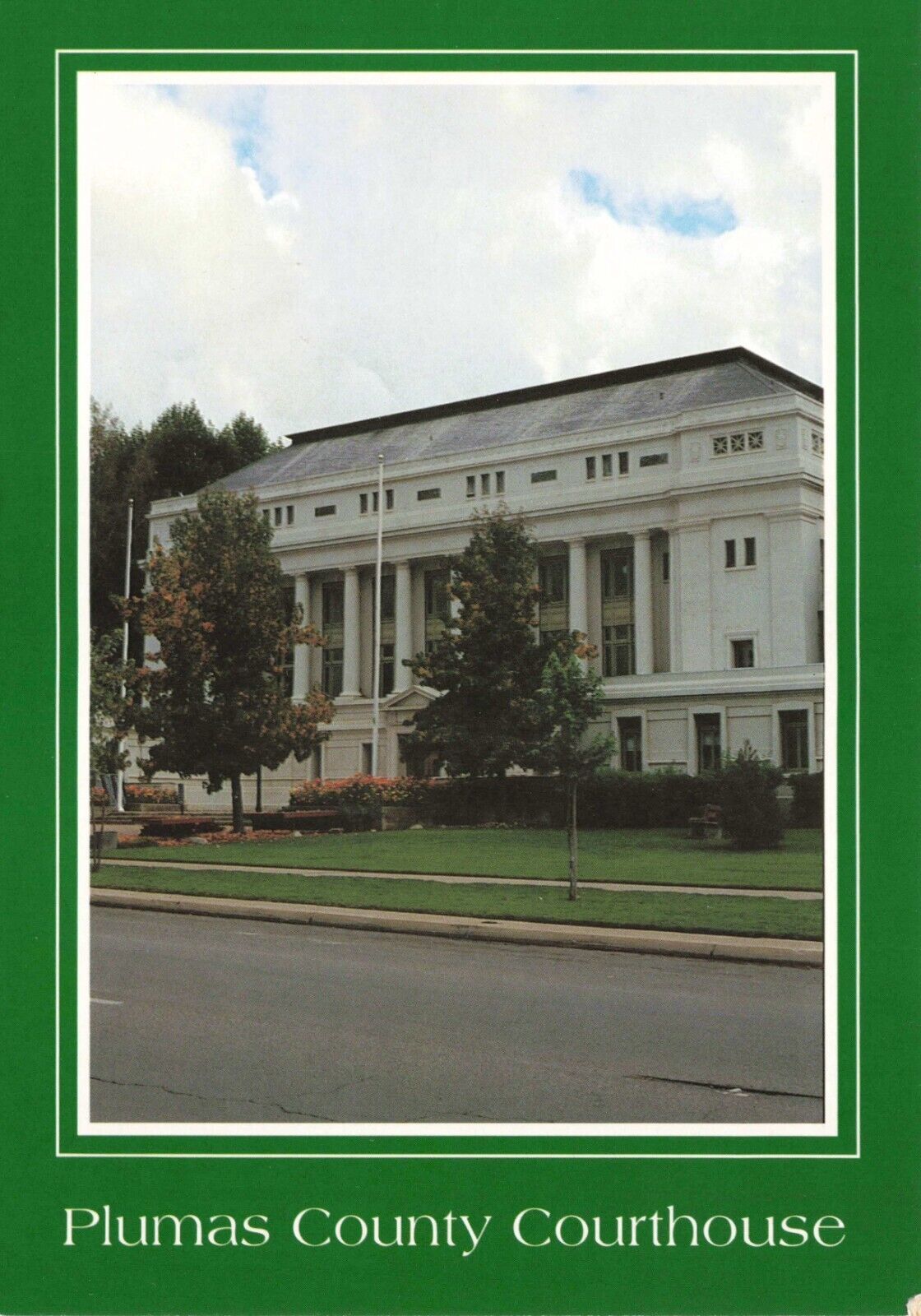 Postcard CA Quincy Plumas County Courthouse Judges Lawyers