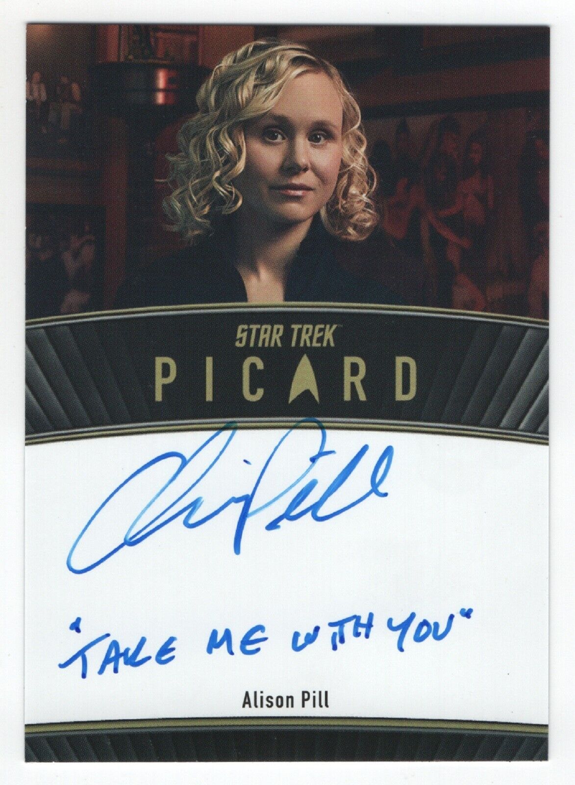 Star Trek Picard seasons 2 & 3 Alison Pill as Dr. Jurati Inscription auto card