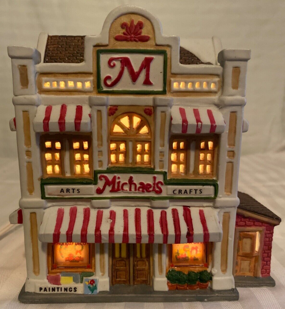 Vintage Lemax Michaels Arts and Crafts Store Christmas Village Shop 1998