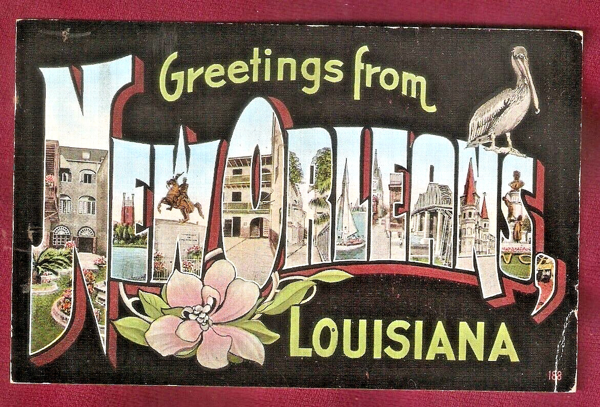 Geetings New Orleans 1942 Postcard New Orleans Louisiana La