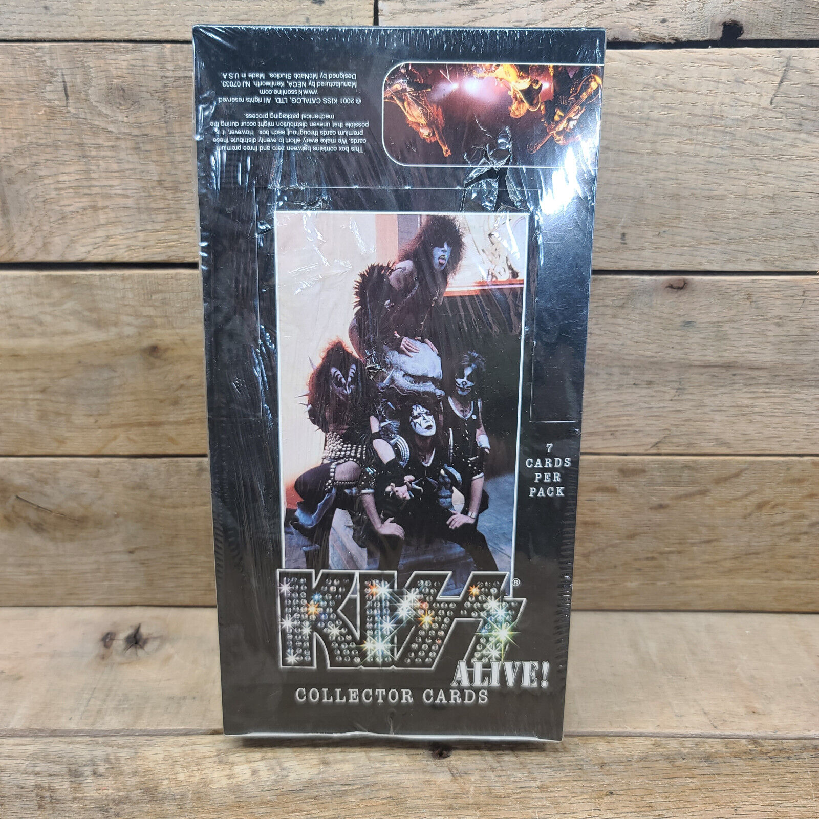 Sealed Box of 36 Packs KISS Alive Band Trading Collector Music Cards NECA 2001