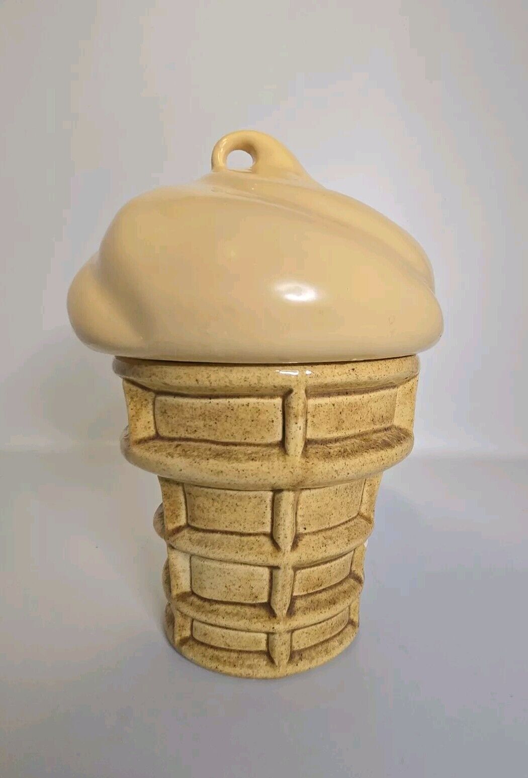 Vintage Ceramic Ice Cream Cone Cookie Jar 9\