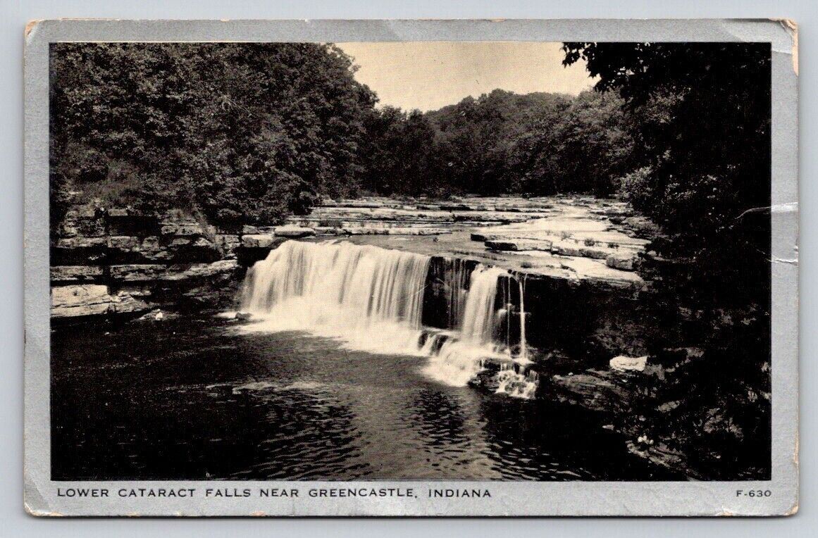 c1940s Lower Cataract Falls Near Greencastle Indiana P15A