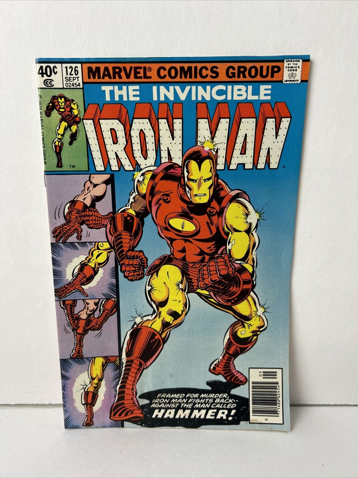 The Invincible Iron Man #126 Marvel Comics 1979 Bronze Age, Boarded