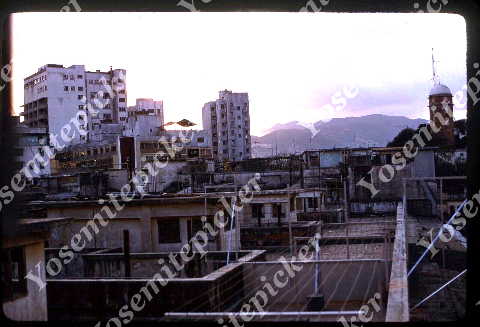 Sl64  Original slide 1968 Hong Kong skyline 399a