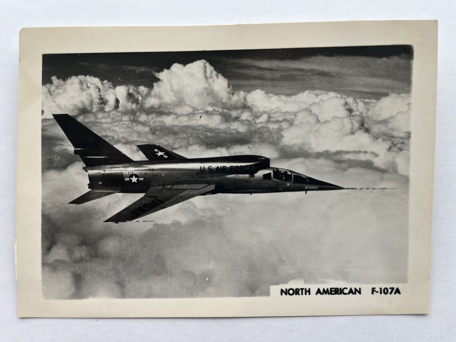 3.5”x5” Reprint Photo US North American F-107A Proto Fighter Bomber
