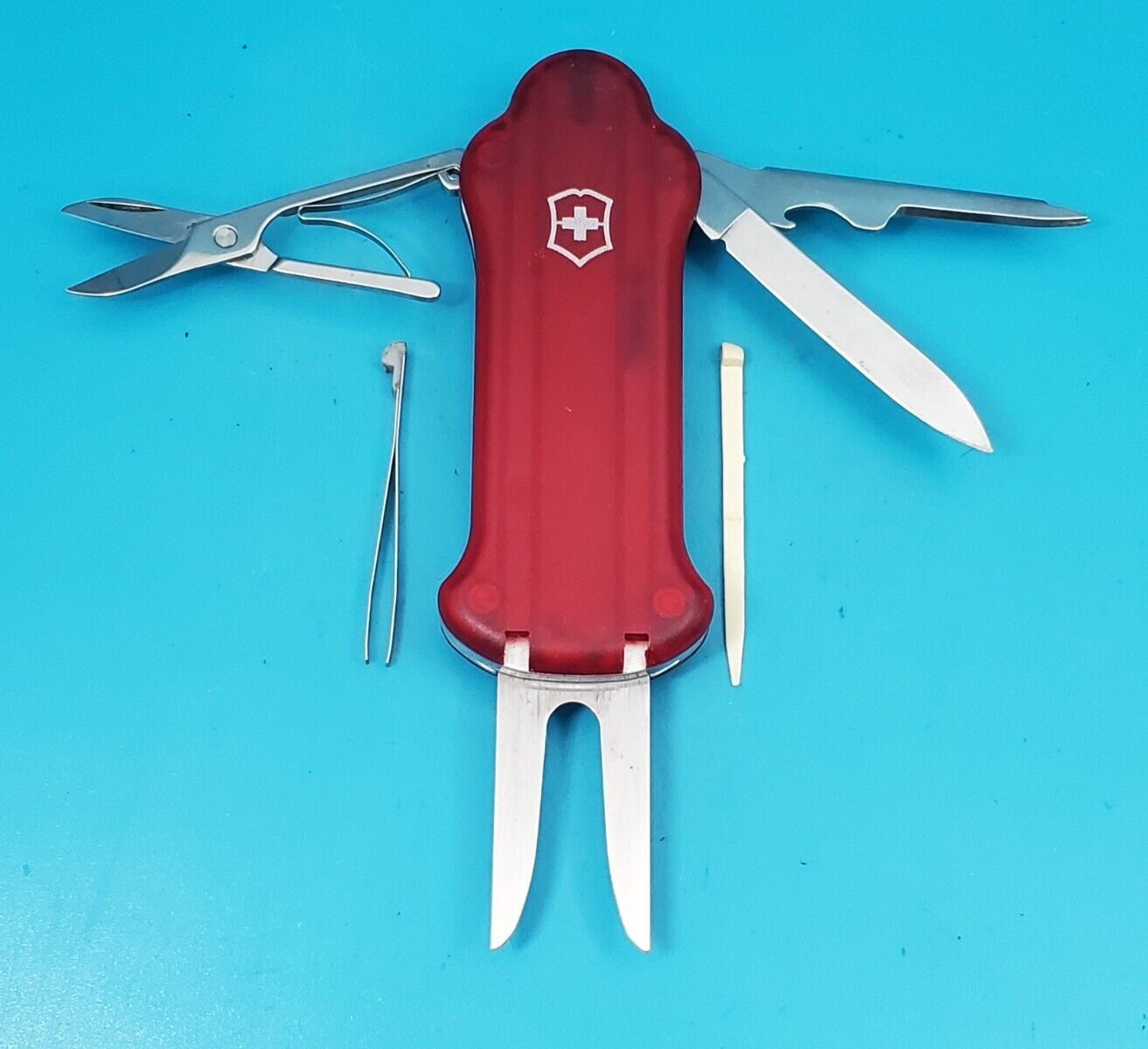 Victorinox Golf Tool Swiss Army Knife Red Translucent PGA TOUR SUPERSTORE