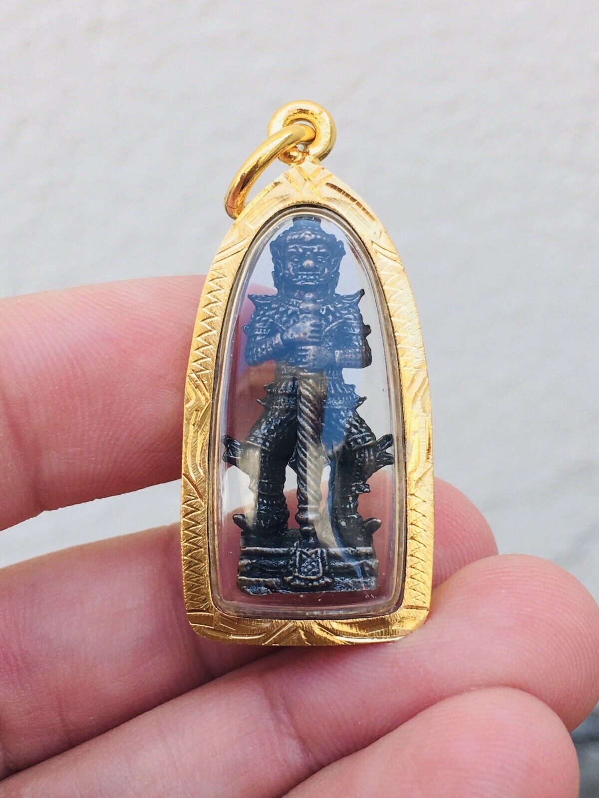 Gorgeous Mini Thao Vessuwan Wessuwan Amulet Charm Luck Protection Vol. 3.3.3