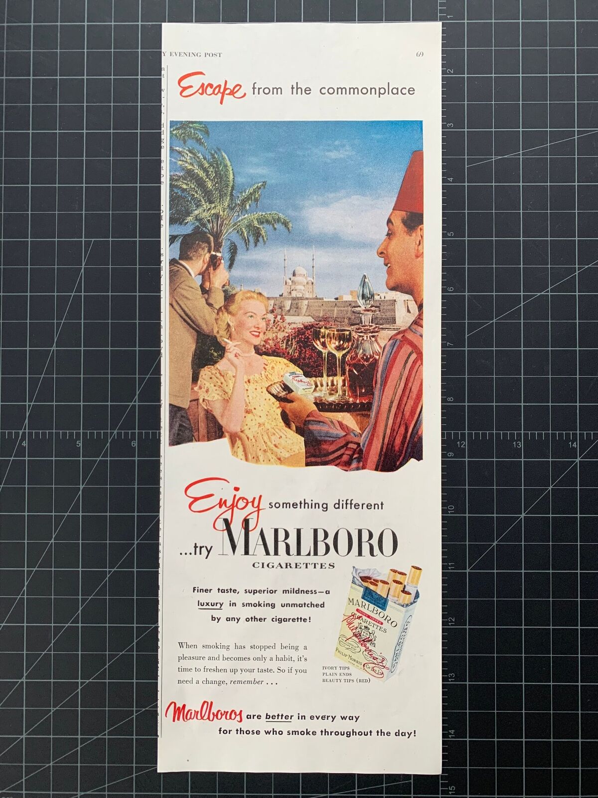Vintage 1951 Marlboro Cigarettes Print Ad