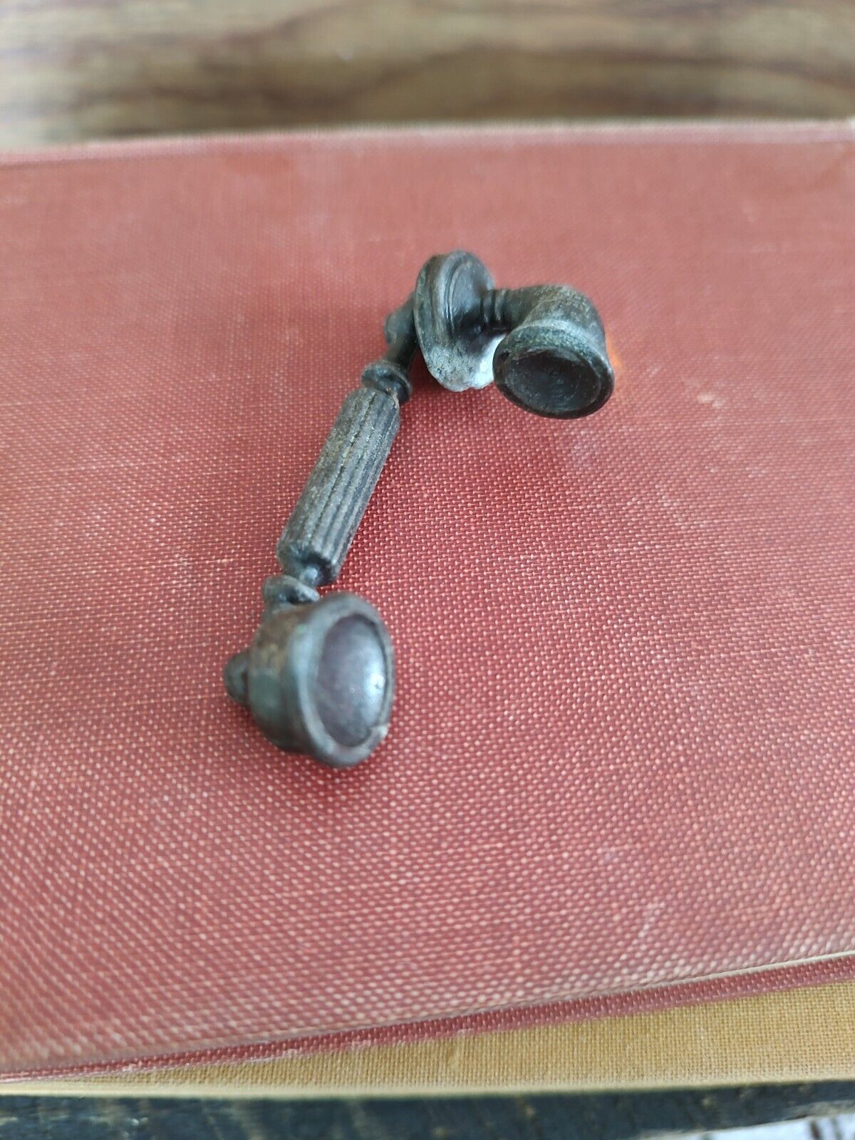 Vintage Durham Industries Miniature Metal Antique Phone Ear Piece Only