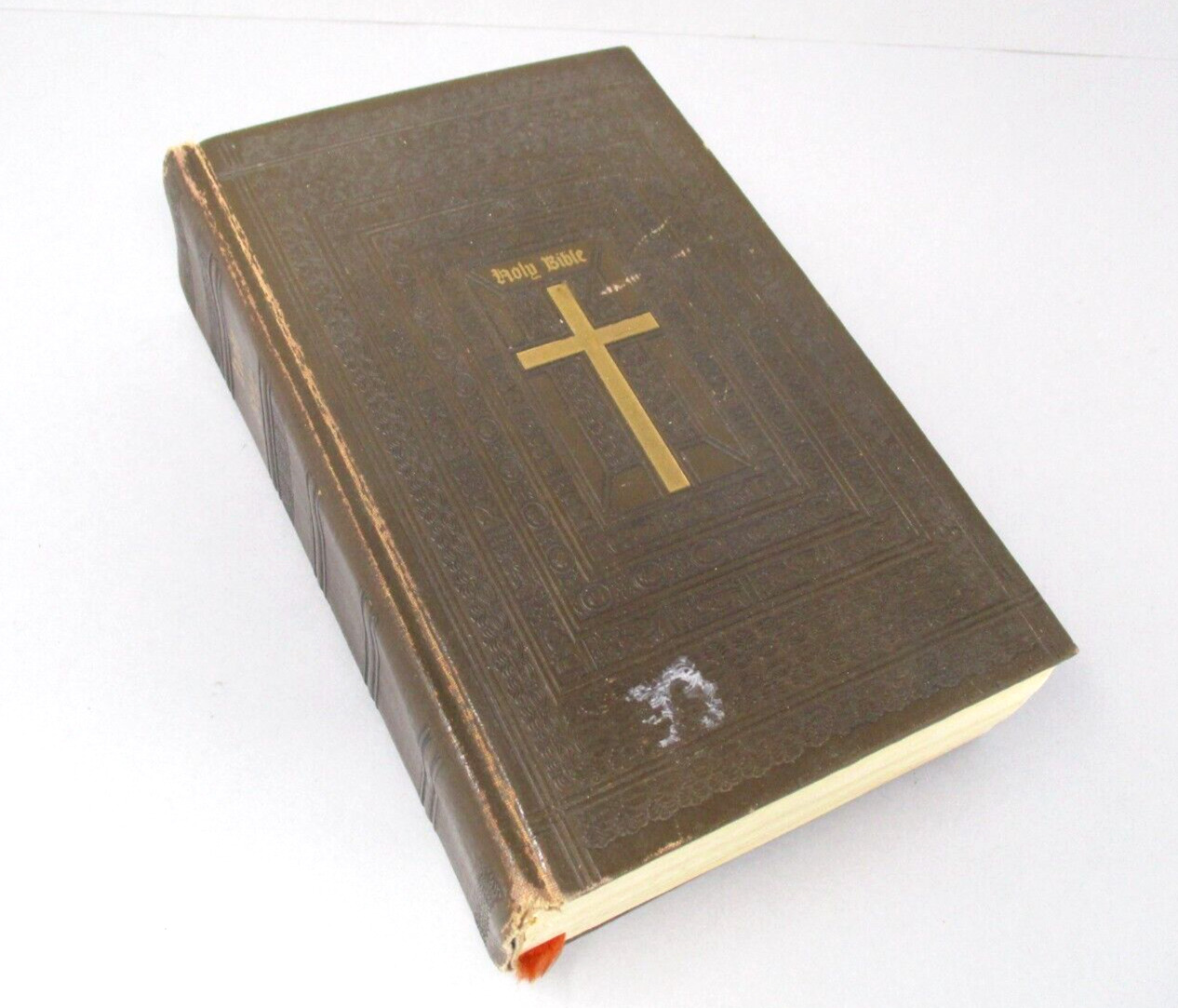 Vintage Holy Bible 1953 John J Crawley Catholic Family Edition