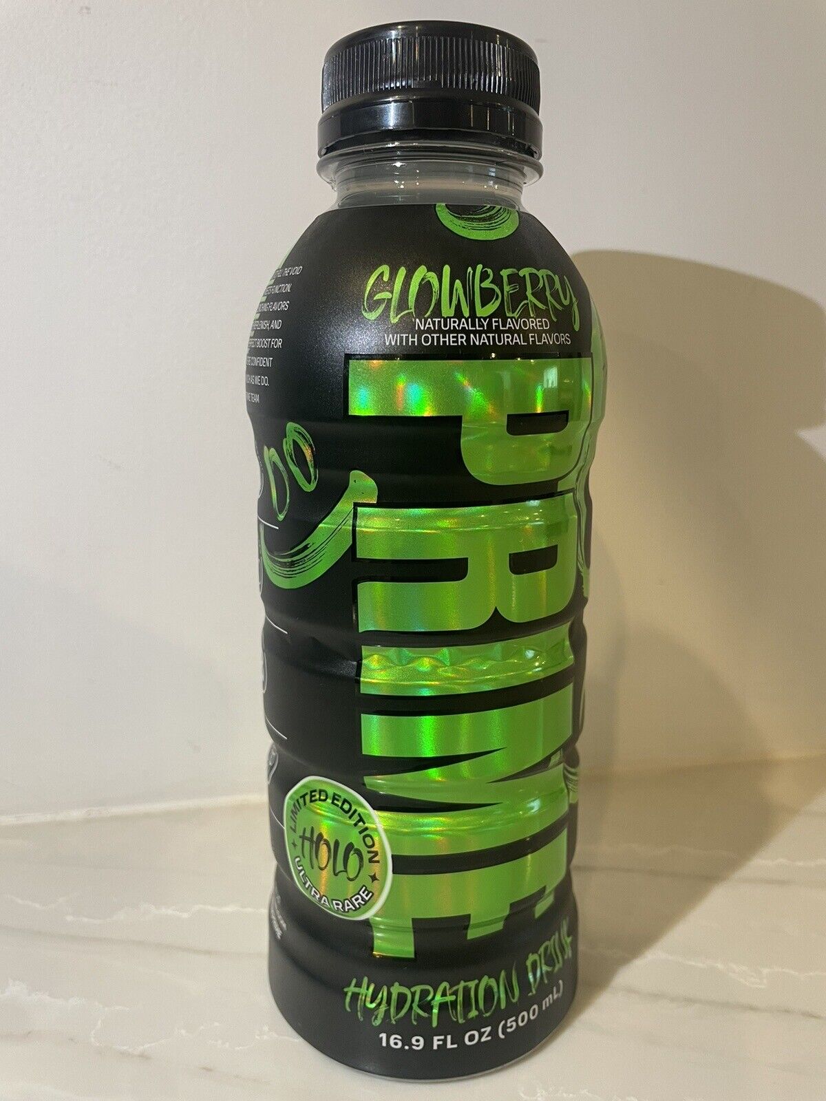 PRIME Glowberry Ultra Rare HOLO Limited Edition Hydration Drink - NEW SEALED