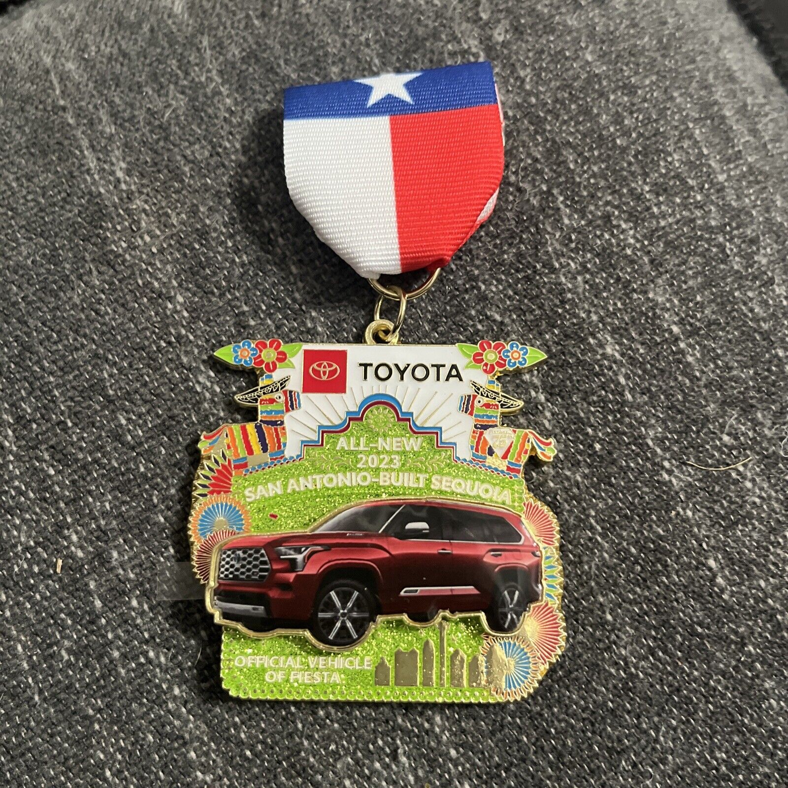 2023 San Antonio Toyota Fiesta Medal Pin/ Light Up Official Medal