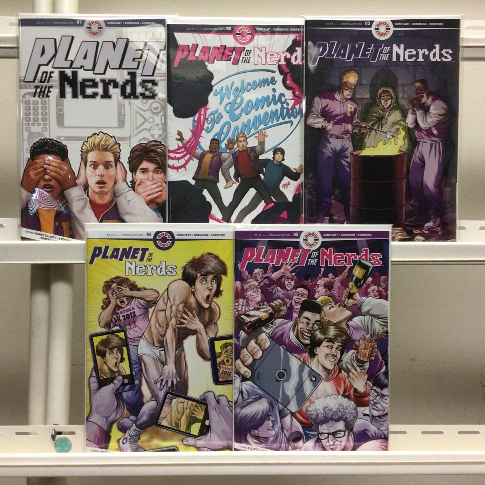 Planet Of The Nerds Complete Set 1-4 VF/NM Ahoy Comic Run Lot TV Show Optioned 